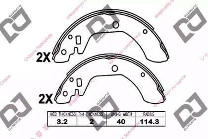 Комлект тормозных накладок DJ PARTS BS1099